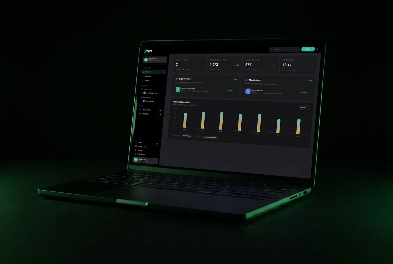 Perception AI chat dashboard